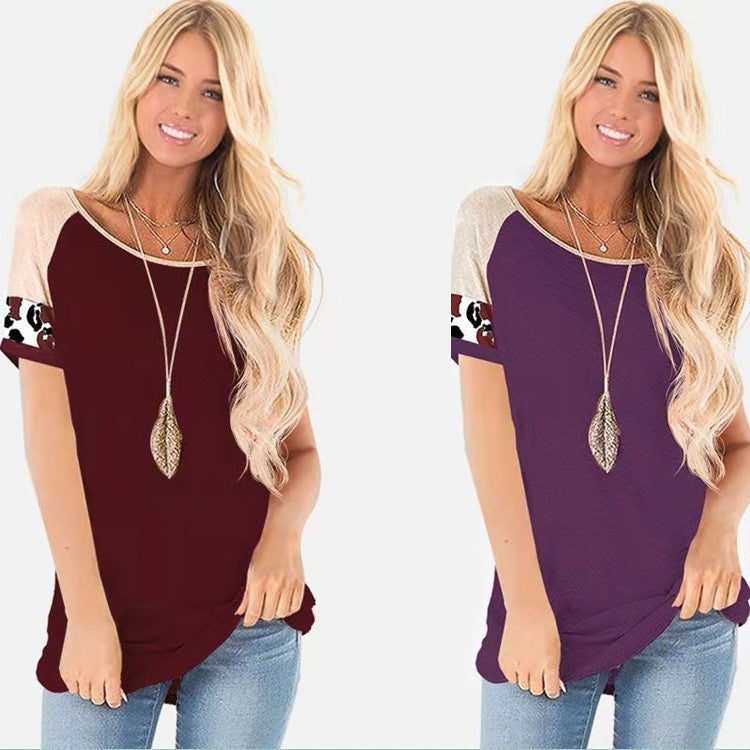Women's short-sleeve top with colorful design Lune London