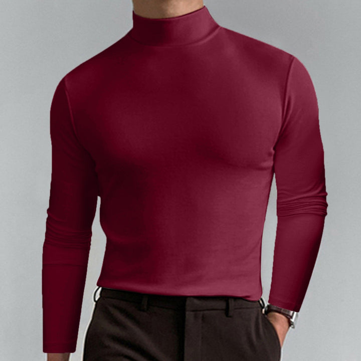 Men's High-Quality Turtleneck Sweater Made Of Fine Cotton Blend Lune London