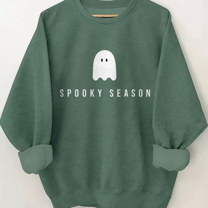 Women's sweatshirt with casual spooky design and soft inner fleece Lune London