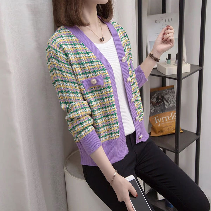 Lune London Elegant Boucle Knit Jacket for Women