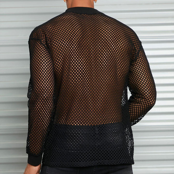 Men's mesh shirt with a unique pattern and a casual fit Lune London