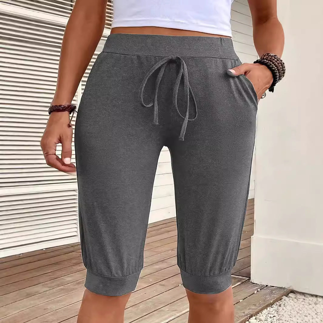 Hooded shorts for ladies with drawstring Lune London