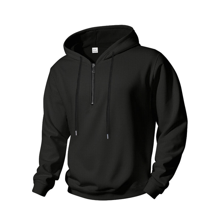 Men's sporty hooded sweatshirt with functional zipper Lune London