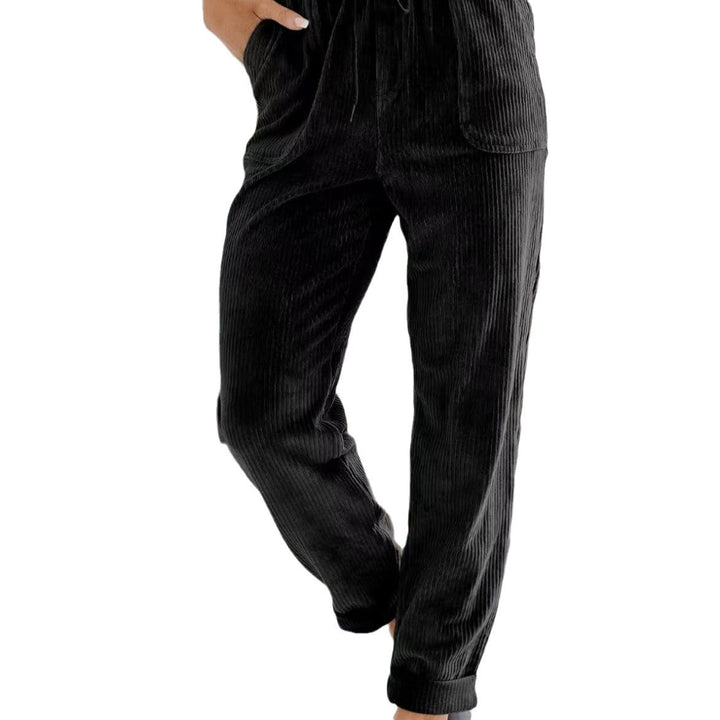 Ladies Comfortable Corduroy Leisure Pants Lune London