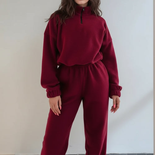 Leisure jumpsuit for women with cropped top and stretchy pants Amarae