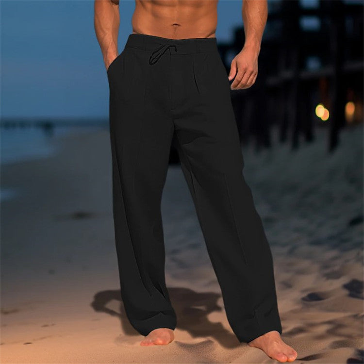 Elegant casual pants for men with a relaxed fit and adjustable waist Lune London