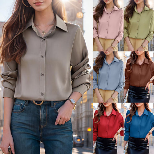 Ladies Elegant and lightweight blouse with comfortable cut and light shine Amarae