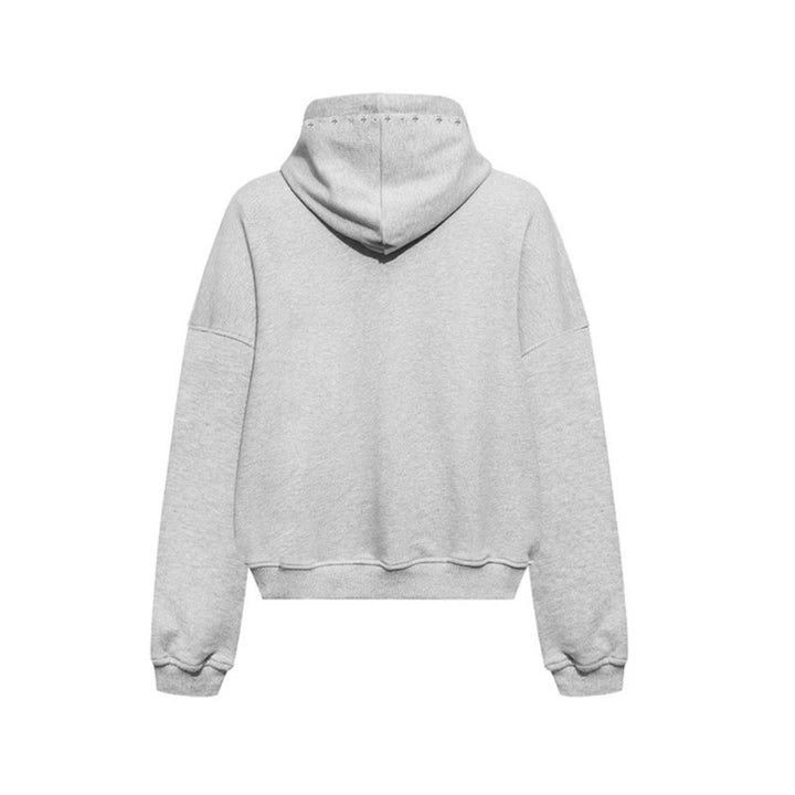 Women’s hooded zip jacket with stud trim and oversized fit Amarae