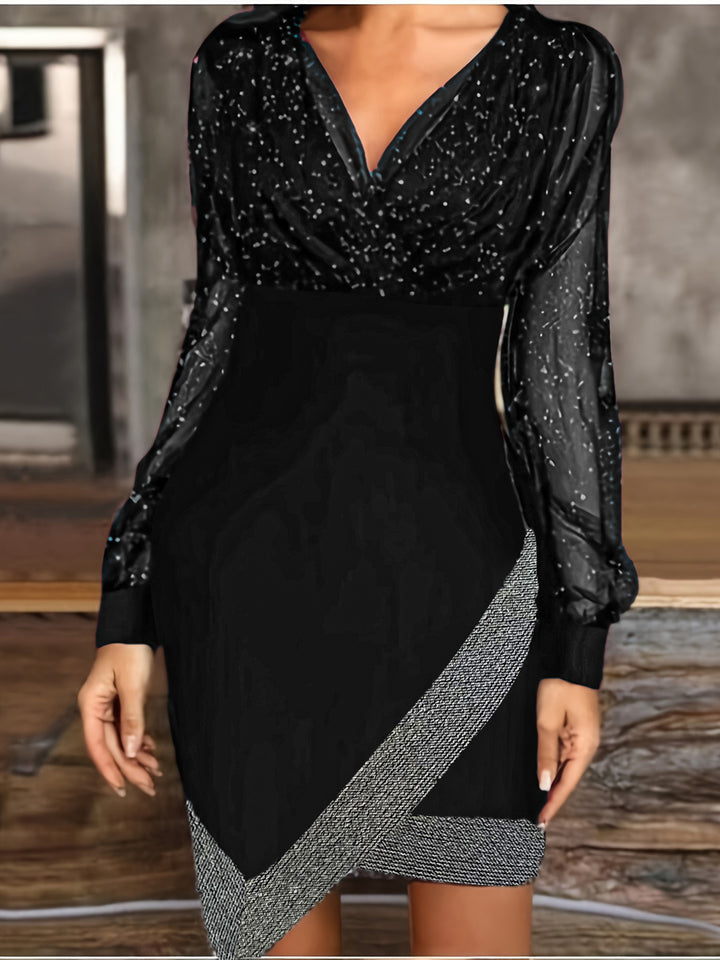 Evening dress for women with sparkling top Lune London