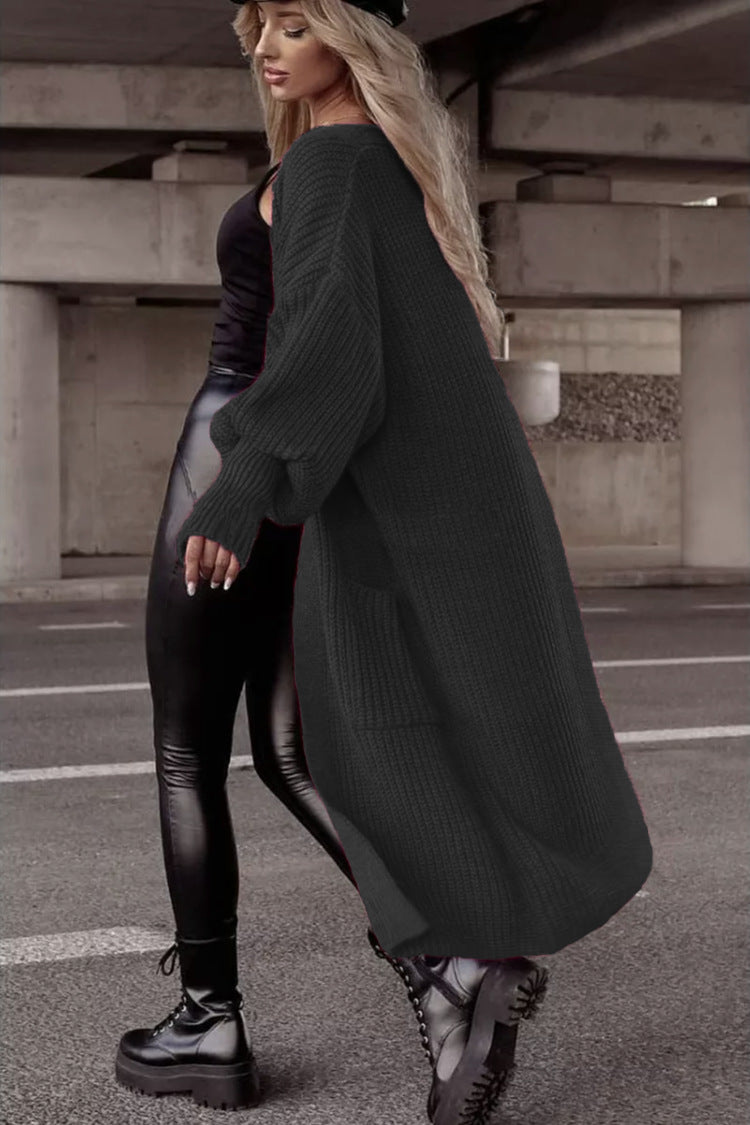 Ladies Large Chic Knit Coat