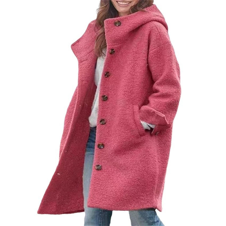 Oversized wool coat for women with a sporty cut and large pockets Lune London