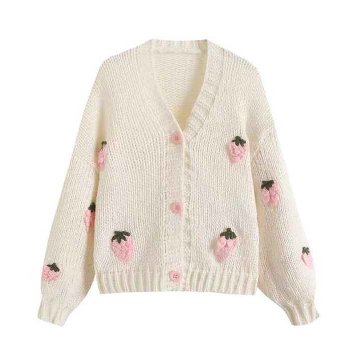 Sweater pour femmes avec broderie fruitée Chic & Stil