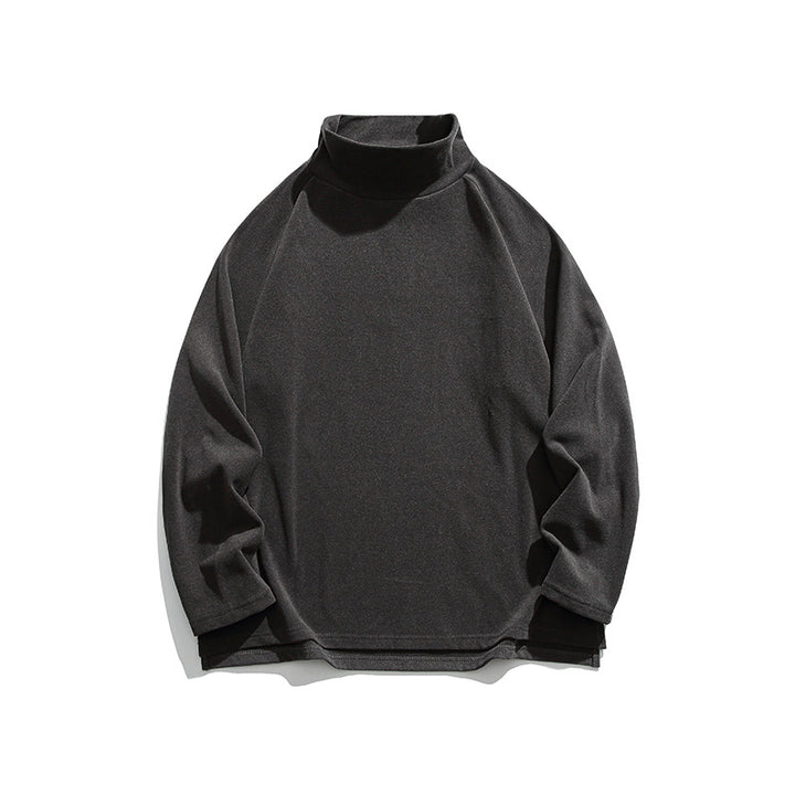 Unisex Oversize Roll Neck Sweatshirt made of soft cotton blend with raglan sleeves Amarae