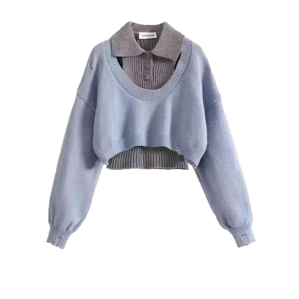 Pull court à la mode pour femmes avec un design unique Chic & Stil