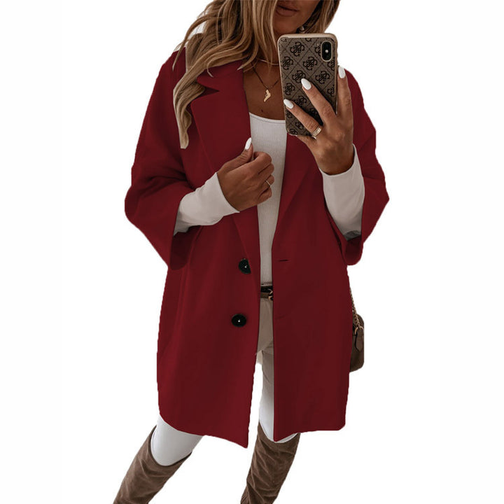 Oversized blazer jacket for women with a stylish cut and contrasting button details Lune London