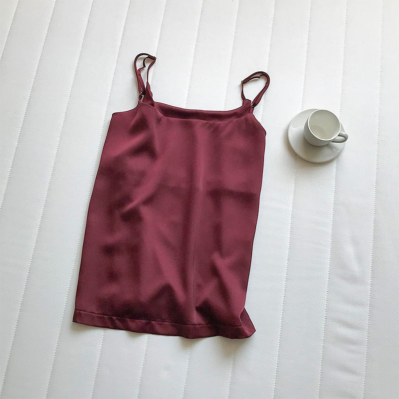 Ladies luxury satin top spaghetti Amarae