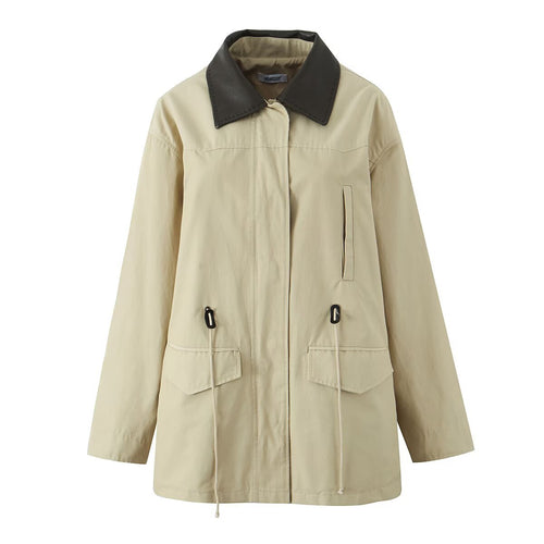 Transitional down jacket for women with practical drawstring Amarae