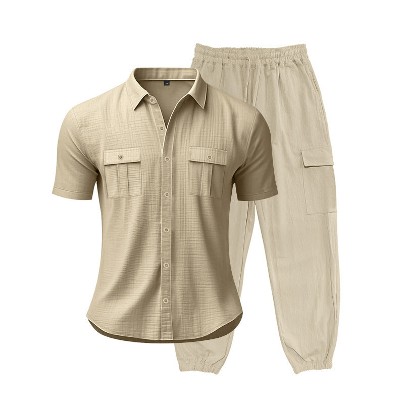 Fashionable short suit for men with practical pockets Lune London