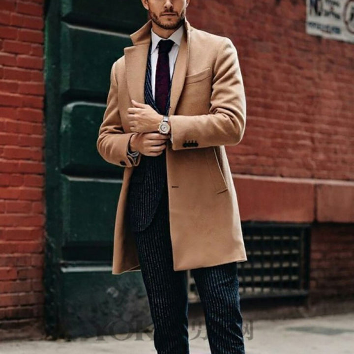 Elegant Chesterfield coat for men in high-quality wool Lune London