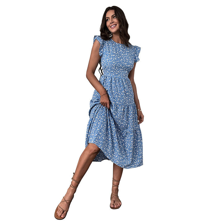 Woman Floral Midi Dress Lune London
