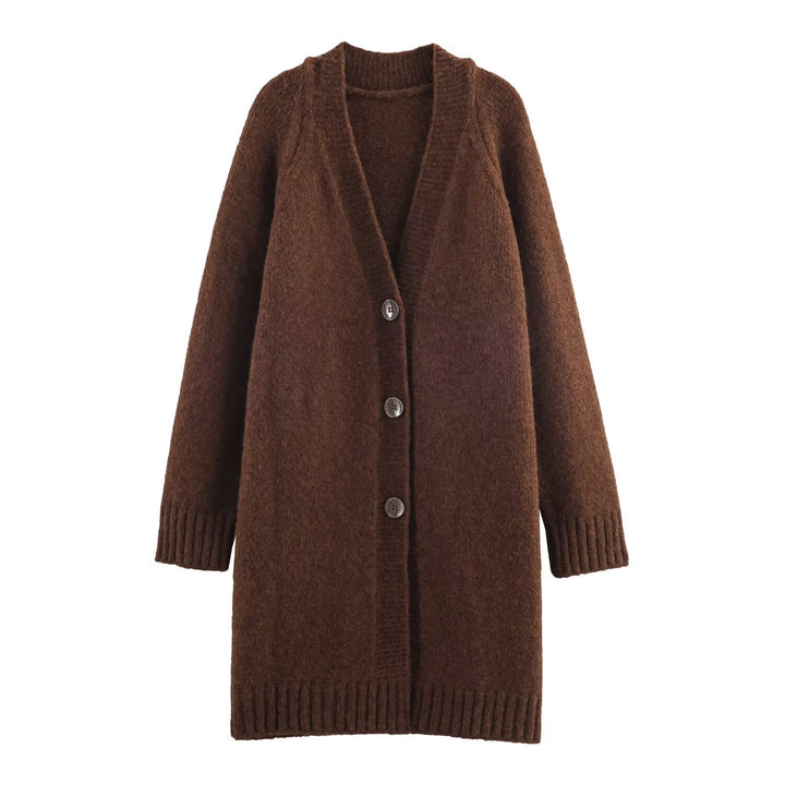 Ladies cozy cardigan with buttons Lune London