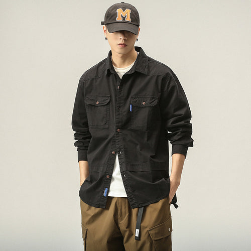 Casual utility jacket for men with practical pockets Amarae