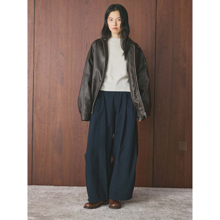 Women's High-Waisted Pleated Culottes with Insert Pockets Amarae