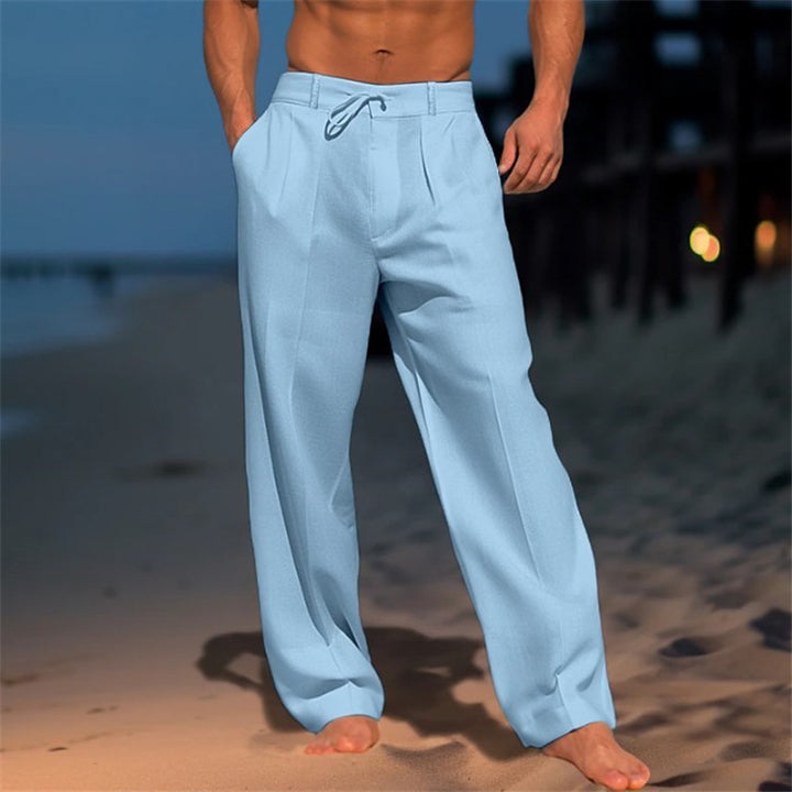 Elegant casual pants for men with a relaxed fit and adjustable waist Lune London