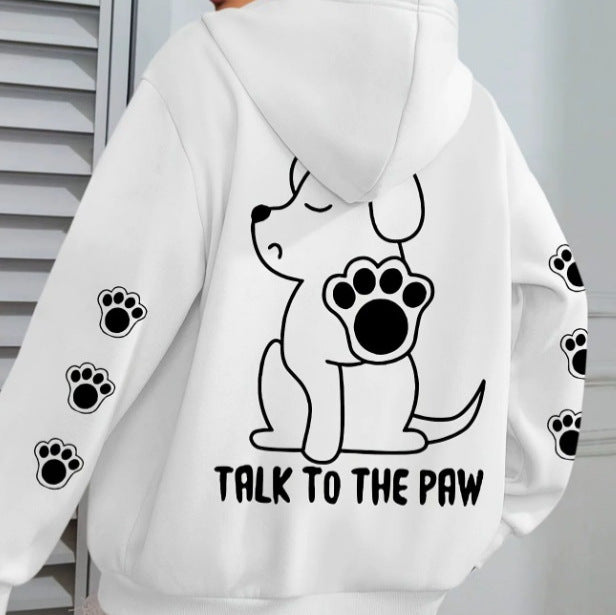 Hoodie for women with playful animal pattern and comfortable fit Lune London