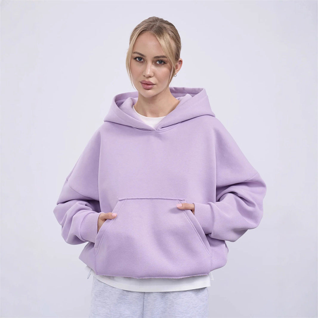 Ladies oversized hoodie with kangaroo pocket and relaxed fit Lune London