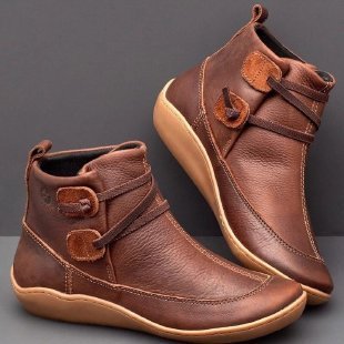 Ladies Fashionable Booties Made Of High-Quality Leather with Adjustable Closure System and Non-Slip Sole Chic Und Stil