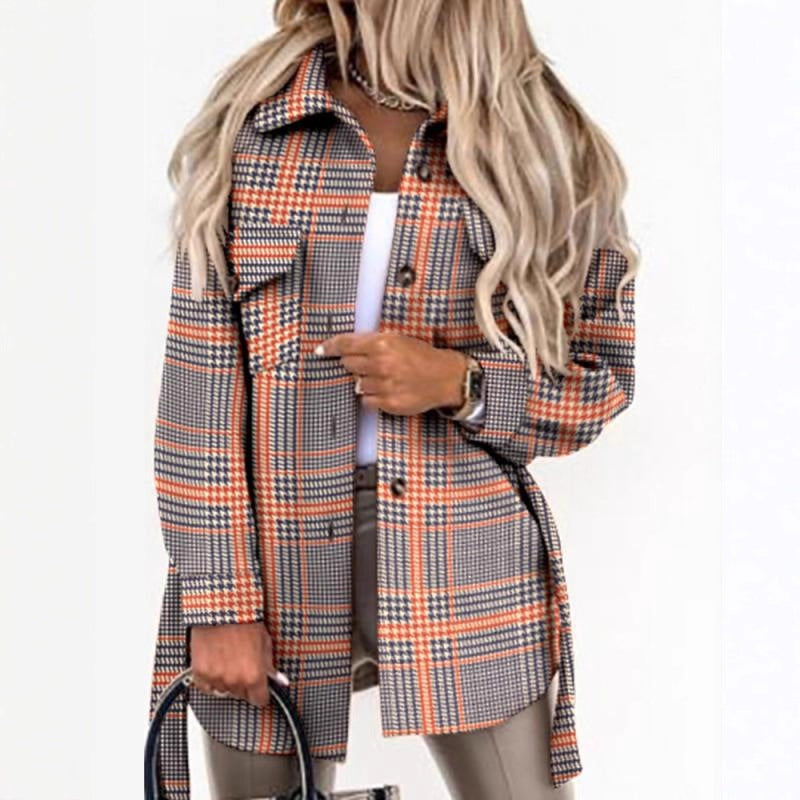 Women's plaid outdoor shirt with a light fit and practical pockets Lune London