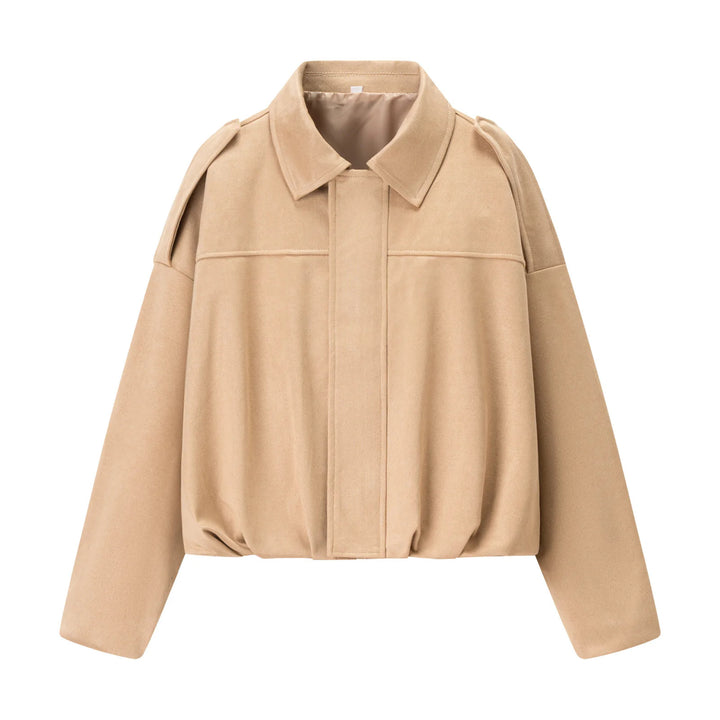 Trendy cropped jacket for women with comfortable cuffs and an elegant collar Lune London