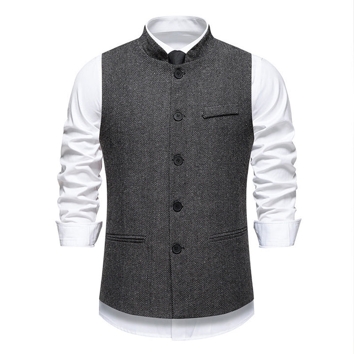 Veste élégante pour hommes au design en chevrons avec poches fonctionnelles Lune London