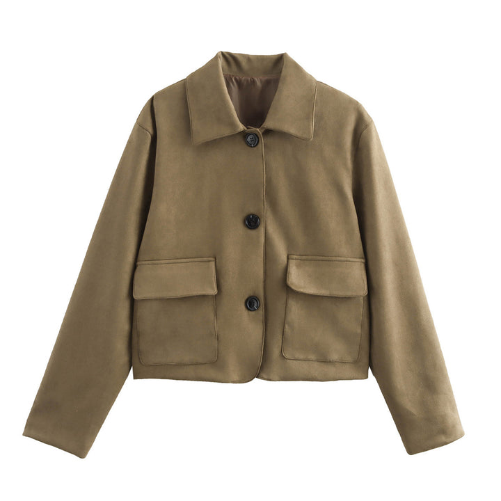 Fashionable and high-quality women's transition jacket with large applied pockets Lune London