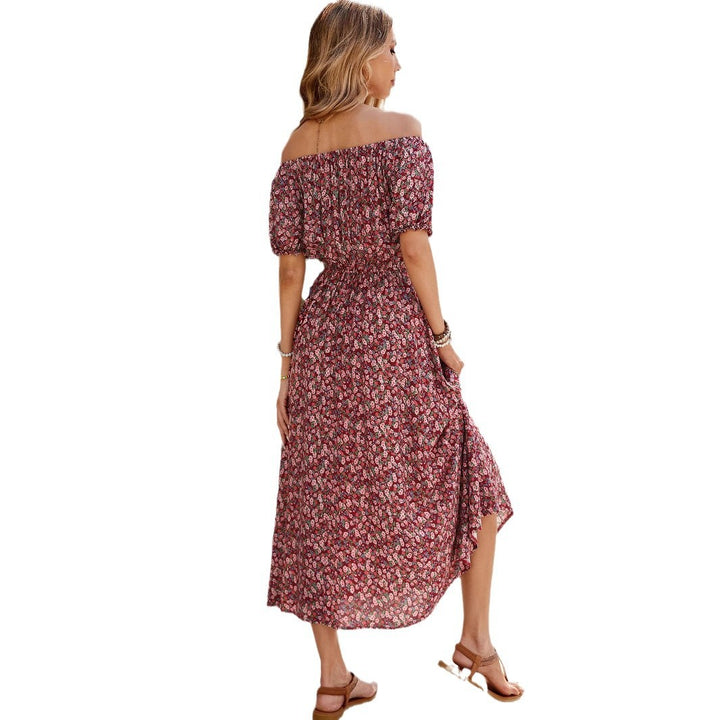 Ladies Off-Shoulder Floral Maxi Dress Lune London