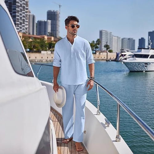 Men's Relaxed Chic Coastal Lounge Set