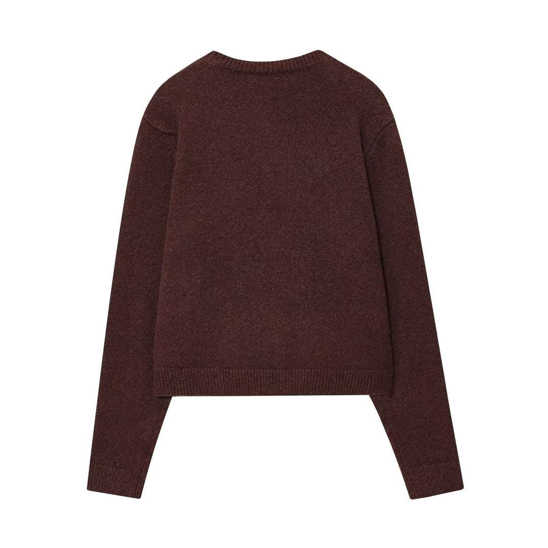 Ladies comfortable knitted cardigan with pretty buttons Lune London