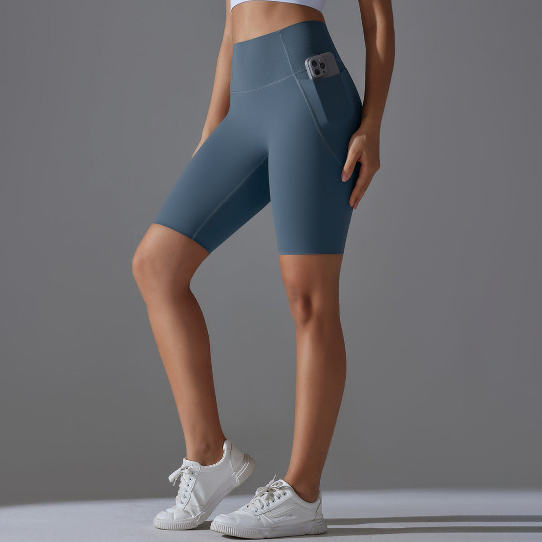 Women's Cycling Shorts with High Waist and Practical Side Pockets Amarae
