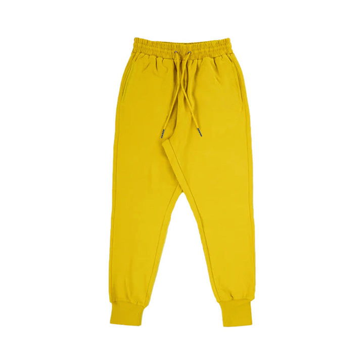 Comfortable pleated jogger pants for men with elastic waist and practical pockets Lune London