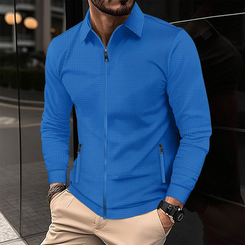 Lightweight transition jacket for men with a practical zipper Lune London