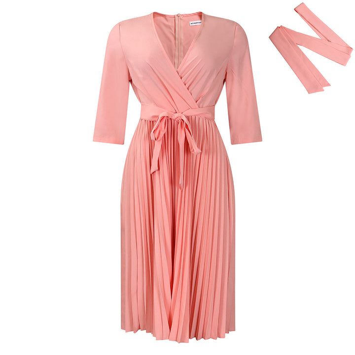 Wrap dress for women with elegant draping and fitted details Lune London