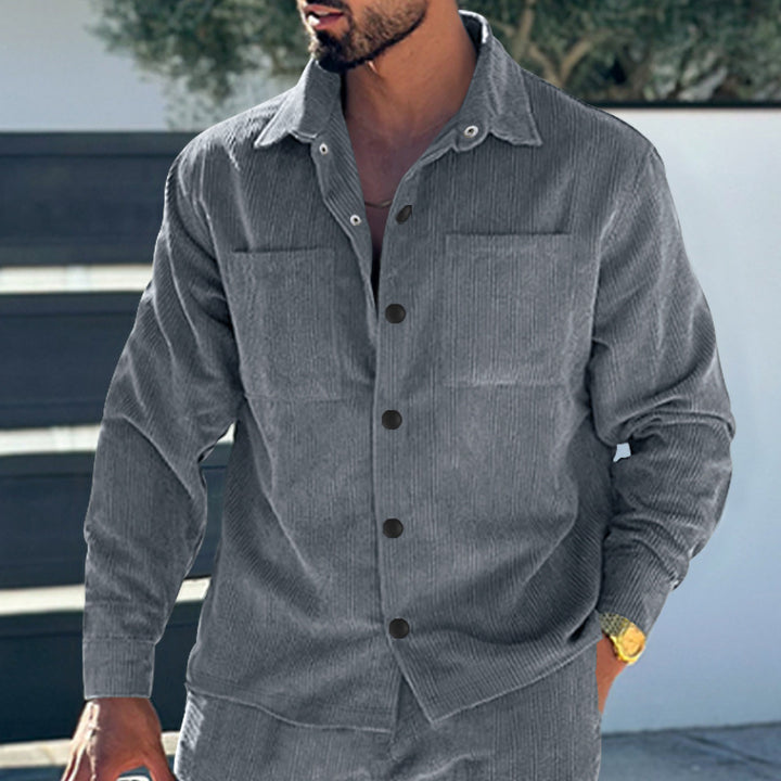 Structured flannel jacket for men Lune London