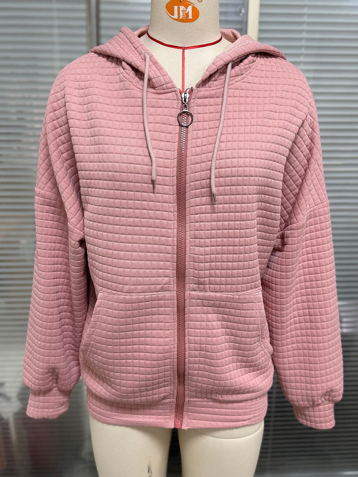 Hooded jacket for women with a structured design and practical pockets Lune London