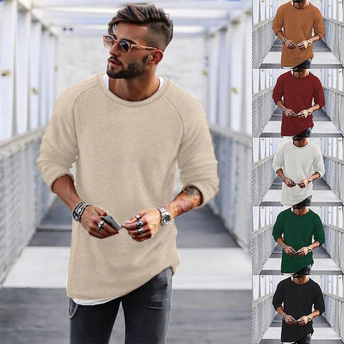 Amarae | Men's casual sweater with innovative knit pattern