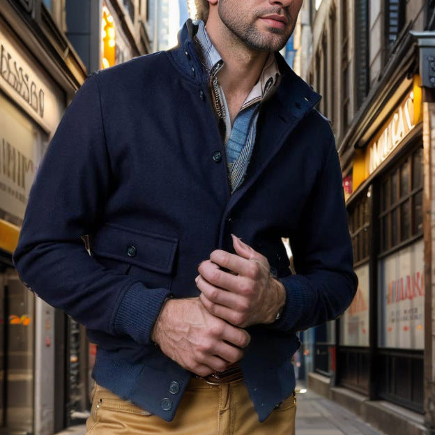 Trendy utility jacket for men with practical pockets Lune London 1760428331