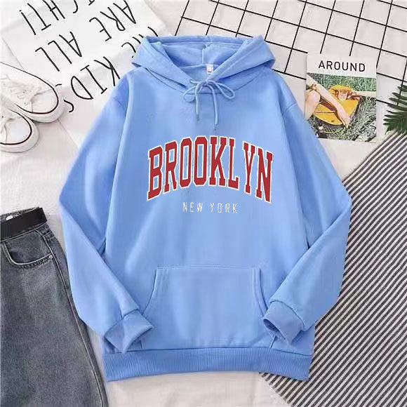 Women's hoodie with stylish Brooklyn print Chic & Stil