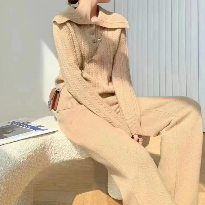Knit sweater for women with removable collar Lune London