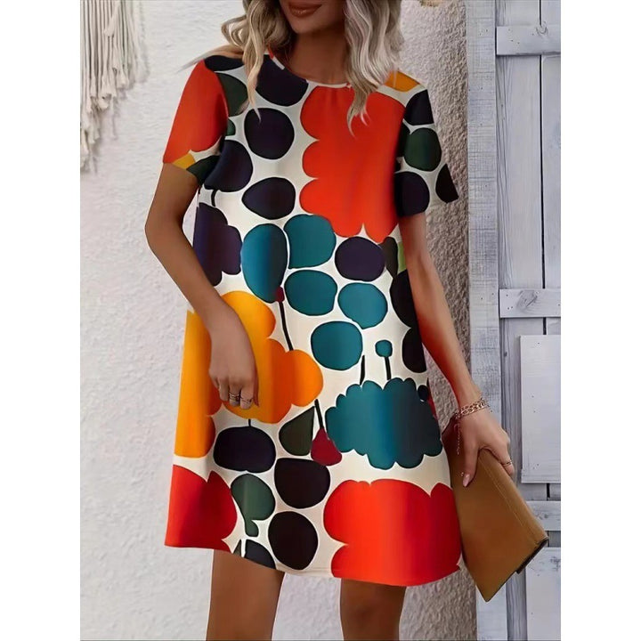 Chic and Stylish Printed Shift Dress for Women