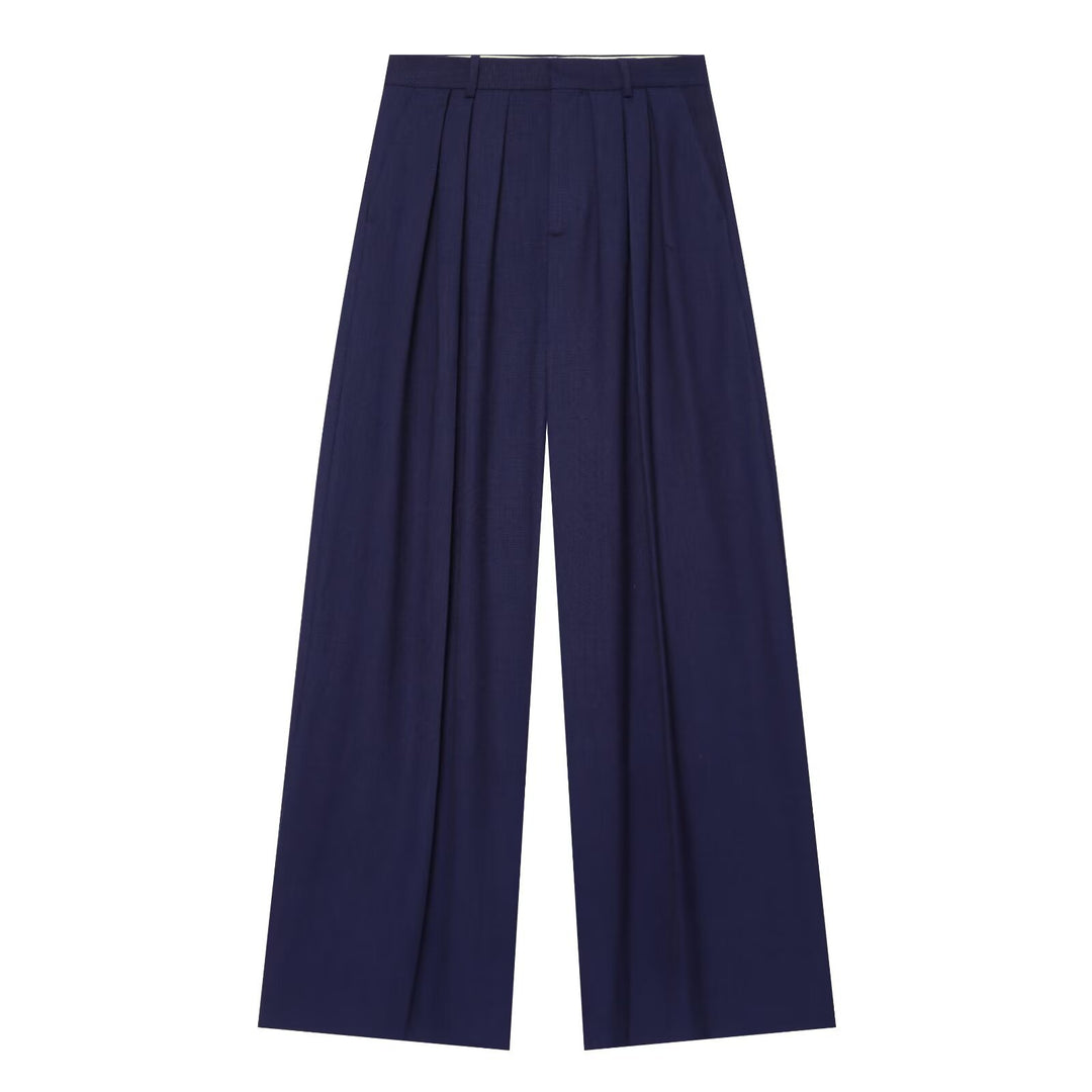 Women's Wide Pleated Trousers in Palazzo Style with High Waist Amarae